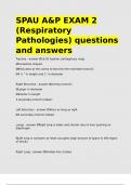 SPAU A&P EXAM 2 &lpar;Respiratory Pathologies&rpar; questions and answers&period;