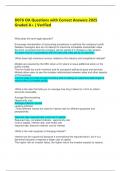 D076 OA Questions with Correct Answers 2025 Graded A&plus; &vert; Verified