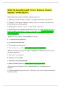 D076 OA Questions with Correct Answers  &vert; Latest Update &vert; Verified &vert; 2025