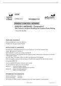 English Language Wjec Eduqas 2023