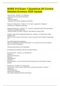 NURS 214 Exam 1 Questions All Correct Detailed Answers 2025 Update