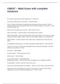 CBEST &ndash; Math Exam with complete solutions