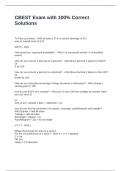 CBEST Exam with 100&percnt; Correct Solutions