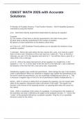 CBEST MATH 2025 with Accurate Solutions
