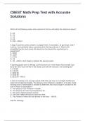 CBEST Math Prep Test with Accurate Solutions