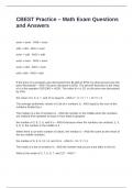 CBEST Practice &ndash; Math Exam Questions and Answers