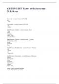 CBEST-CSET Exam with Accurate Solutions