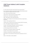 CSET Exam Subtest 3 with Complete Solutions