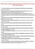 ISSA Personal Training Final Exam Questions and 100&percnt; Correct Answers  2025&sol;2026 Graded A&plus;
