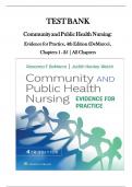 TEST BANK FOR COMMUNITY PUBLIC HEALTH NURSING EVIDENCE FOR PRACTICE 4TH QUESTIONS WITH CORRECT DETAILED ANSWERS A&plus; VERIFIED 