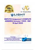 MNP3703 Assignment 1 &lpar;COMPLETE ANSWERS&rpar; Semester 1 2025 - DUE 10 April 2025&semi; 100&percnt; trusted&comma; comprehensive and  complete reliable  solution  with  clear  explanation