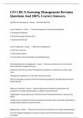 CFI CBCA Assessing Management Revision Questions And 100&percnt; Correct Answers&period;