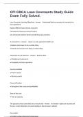 CFI CBCA Loan Covenants Study Guide Exam Fully Solved&period;