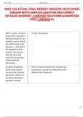ENCE 325 ACTUAL FINAL NEWEST VERSION 2025&excl;&excl;LATEST  VERSION WITH COMPLETE QUESTION AND CORRECT  DETAILED ANSWERS VERIFIED SOLUTIONS GUARANTEED  PASS GRADED A&plus; 