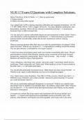 NUR 117 Exam &num;2 Questions with Complete Solutions&period;