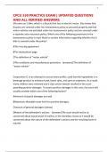 CPCU 530 PRACTICE EXAM &vert; UPDATED QUESTIONS AND ALL VERIFIED ANSWERS