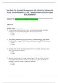 Test Bank For Strategic Management, 6th Edition By Rothaermel Frank, Verified Chapters 1 - 12, Complete Newest Version|ISBN 9781265954574