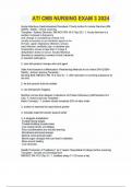 ATI CMS NURSING EXAM 3 2025&Tab;