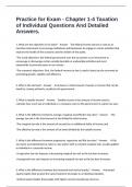 Practice for Exam - Chapter 1-4 Taxation of Individual Questions And Detailed Answers&period;
