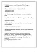 NSG 411- summer exam 1 Questions With Complete Solutions