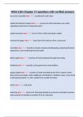 WGU C201 Chapter 17 questions with verified answers