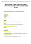 PROCEDURES FACIAL BONES&comma; ORBITS&comma; NASAL BONES AND ZYGOMATIC ARCHES &lpar;LATEST 2025-2026 UPDATE&rpar; RATED A&plus;&period;
