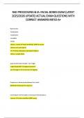 RAD PROCEDURES & IA FACIAL BONES EXAM &lpar;LATEST 2025-2026 UPDATE&rpar; ACTUAL EXAM QUESTIONS WITH CORRECT ANSWERS RATED A&plus;&period;