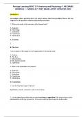 Portage Learning BIOD 151 Anatomy and Physiology 1 All EXAMS &lpar;MODULE 1  TO MODULE 7&rpar;&colon; &lpar;LATEST 2025&sol; 2026 UPDATE&rpar; EXAM REVIEW&colon; QUESTIONS WITH CORRECT ANSWERS RATED A&plus;&period;