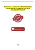 WGU D115 OA ADVANCED PATHOPHYSIOLOGY EXAM PREP &vert;&vert; TEST BANK CONTAINS REAL EXAM QUESTIONS 2025