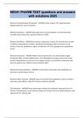 NR341 PHARM TEST questions and answers with solutions 2025