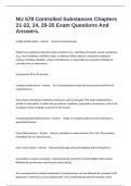 NU 578 Controlled Substances Chapters 21-22&comma; 24&comma; 29-35 Exam Questions And Answers&period;