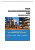 TEST BANK for Business and Society 17th Edition by Lawrence & Weber&comma; ISBN&colon; 9781265079246&comma; All 19 Chapters Covered&comma; Verified Latest Edition
