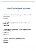 Alabama OTPS Exam Questions With 100&percnt; Pass a&plus;