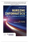 TEST BANK FOR Nursing Informatics and the Foundation of K nowledge 6th Edition by Dee McGonigle&comma; Kathleen Mastrian&vert;&vert;IS BN NO&colon;10&comma;1284293432 N N N N N N N N N N N N N N N N N TEST BANK FOR Nursing Informatics and the Foundation of K nowledge 6th Edition by
