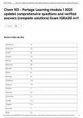 Chem 103 - Portage Learning Module 1 2025 update&vert; comprehensive questions and verified answers &lpar;complete solutions&rpar; Exam &vert;GRADE A&plus;&excl;&excl;