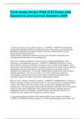 Final study review POS 4122 Exam with Questions and Correct Answers 2025&period;