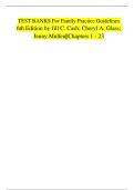 TEST BANKS For Family Practice Guidelines 6th Edition by Jill C&period; Cash&semi; Cheryl A&period; Glass&semi; Jenny