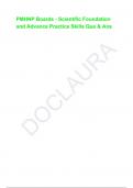 PMHNP Boards - Scientific Foundation and Advance Practice Skills Que & Ans
