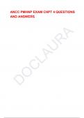 ANCC PMHNP EXAM CHPT 4 QUESTIONS AND ANSWERS