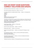 NSG 320 HEENT EXAM QUESTIONS CORRECT SOLUTIONS 2025 UPDATE