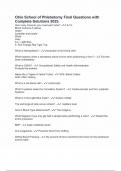 Ohio School of Phlebotomy Final Questions with Complete Solutions 2025&period;