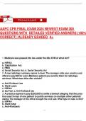 AAPC CPB FINAL EXAM 2024 NEWEST EXAM 300 QUESTIONS WITH  DETAILED VERIFIED ANSWERS &lpar;100&percnt; CORRECT&rpar; &sol;ALREADY GRADED  A&plus;