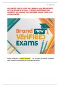 ADVANCED PATHO NURS 5315 EXAM 1 2025&vert; BRAND NEW  ACTUAL EXAM WITH 100&percnt; VERIFIED QUESTIONS AND  CORRECT SOLUTIONS&vert; GUARANTEED VALUE PACK&vert; ACE  YOUR GRADES&period; 