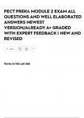 PECT PREK4 MODULE 2 EXAM ALL QUESTIONS AND WELL ELABORATED ANSWERS NEWEST  VERSION&sol;ALREADY A&plus; GRADED WITH EXPERT FEEDBACK &vert; NEW AND REVISED