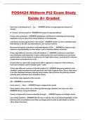 POS4424 Midterm Pt2 Exam Study Guide A&plus; Graded 