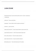 LANA EXAM QUESTIONS WITH CORRECT ANSWERS &vert;VERIFIED