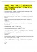 NURS 1100 EXAM &num;3 FLASHCARDS QUESTIONS CORRECT SOLUTIONS 2025 UPDATE