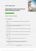 Test Bank for  Applied statistics in business and economics 5th  edition by David Doane&comma; Lori Seward  All Chapters 1-6 Complete