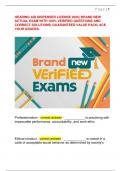 HEARING AID DISPENSER LICENSE 2025&vert; BRAND NEW  ACTUAL EXAM WITH 100&percnt; VERIFIED QUESTIONS AND  CORRECT SOLUTIONS&vert; GUARANTEED VALUE PACK&vert; ACE  YOUR GRADES&period; 