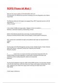 ROPD Phase 4A Mod 1 Exam 2025&sol;2026 Questions With Completed & Verified Solutions&period;